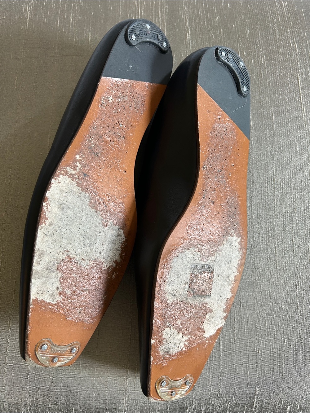 The Row Black Leather Square-Toe Slip-On Flats Size 38 7 - Picture 9 of 9